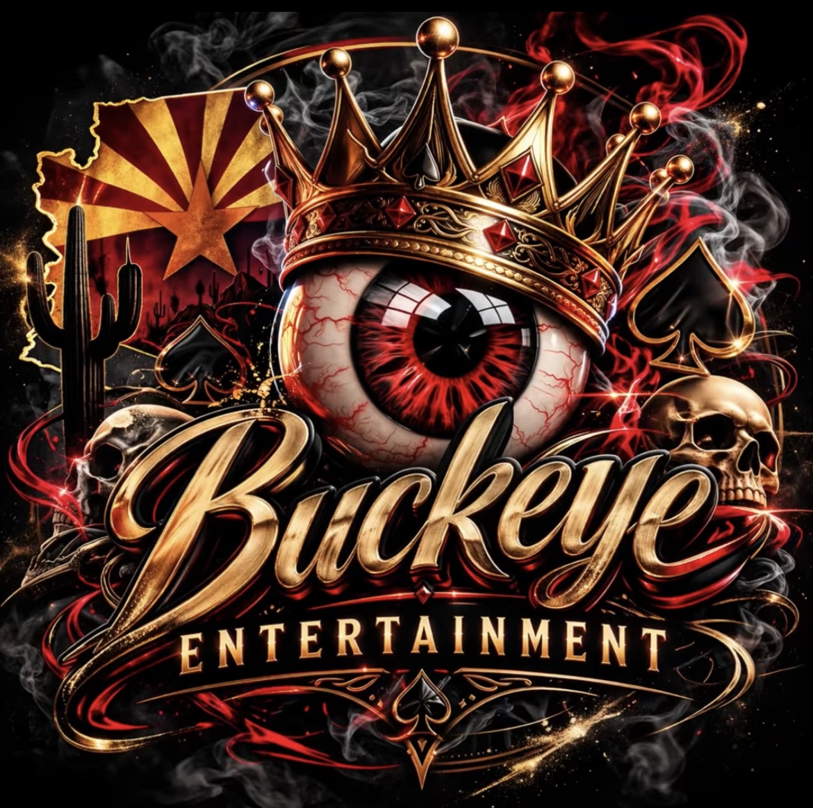 Buckeye Entertainment crowned eyeball artwork